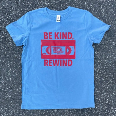 Copy of Be Kind Rewind VHS Kids Tee - BLUE