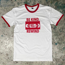 Load image into Gallery viewer, Be Kind Rewind VHS Ringer Tee [UNI + WOMEN/CROP SIZES!]