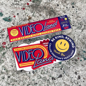 Video Land Sticker Pack - Quality Vinyl Stickers