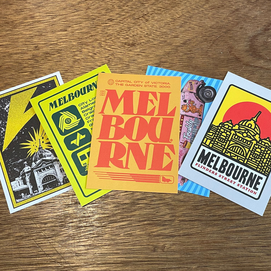 Melbourne Postcard Packs (5pc Set)