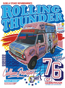 Ice Cream Truck NASCAR-Style T-Shirt