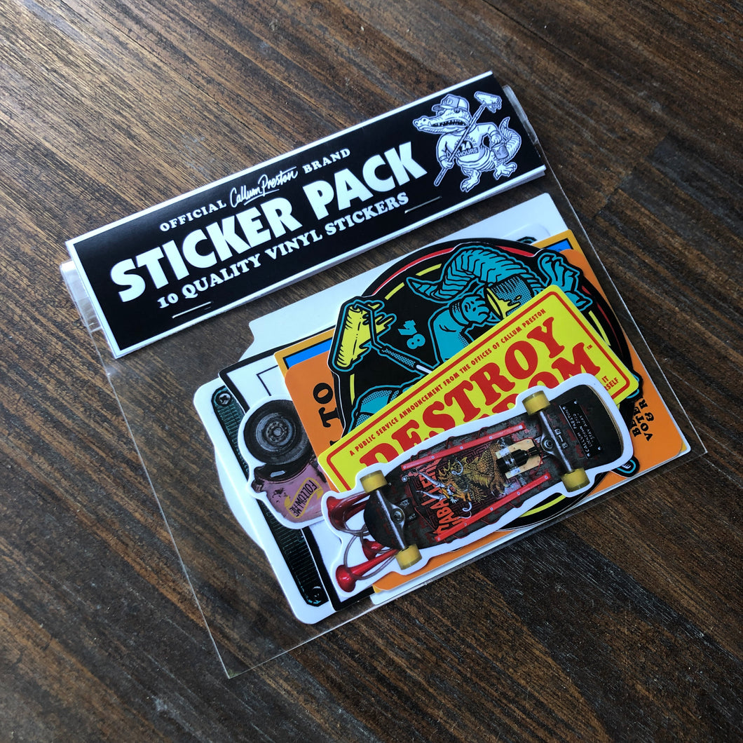 Sticker Pack - 10 Quality Vinyl Stickers